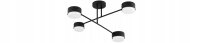 Deckenleuchte 4-flammig Schwarz GX53 B:65 cm Modern