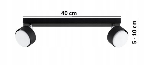 Deckenspot schwenkbar GX53 L:40 cm Modern wohnlich Leuchte