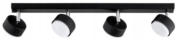 Deckenspot flexibel 4-flammig Schwarz GX53 L:60 cm Leuchte
