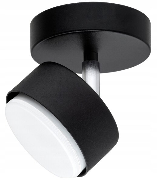 Deckenspot verstellbar Schwarz Metall GX53 B:10 cm Leuchte