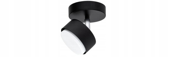 Deckenspot verstellbar Schwarz Metall GX53 B:10 cm Leuchte