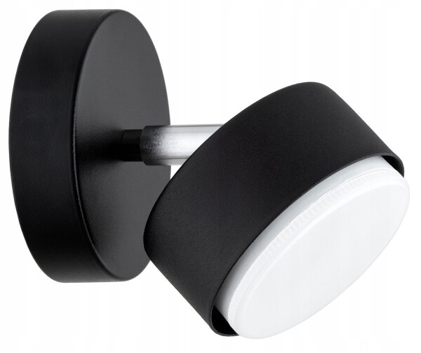 Wandspot schwenkbar Schwarz GX53 L:10 cm dekorativ Leuchte