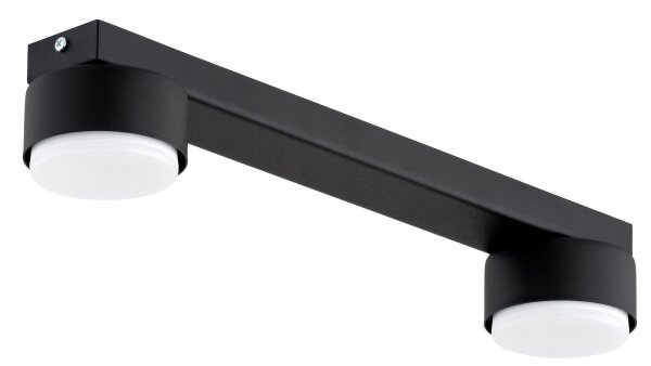 Deckenleuchte 2-flammig Schwarz GX53 L:40 cm Modern Leuchte