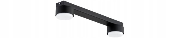 Deckenleuchte 2-flammig Schwarz GX53 L:40 cm Modern Leuchte