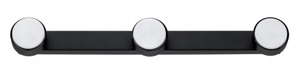 Deckenleuchte 3-flammig Schwarz GX53 L:60 cm Modern Leuchte