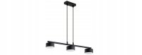 Hängelampe 3-flammig Schwarz Metall GX53 L:60 cm Modern