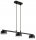 Hängelampe 3-flammig Schwarz Metall GX53 L:60 cm Modern Leuchte