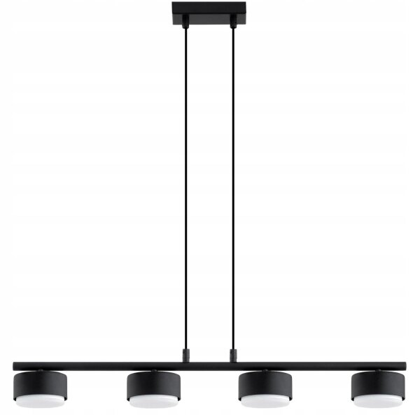 Pendelleuchte 4-flammig Schwarz GX53 L:70 cm Modern Leuchte