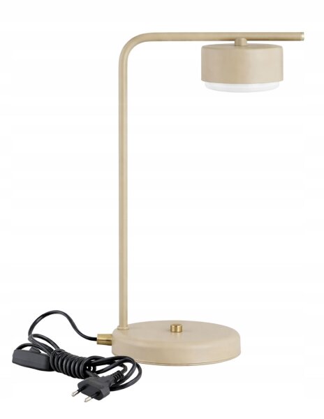 Tischleuchte Beige Metall GX53 38 cm Modern wohnlich Leuchte