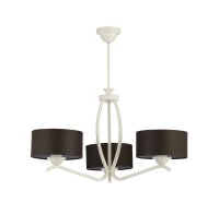Deckenlampe in Weiß Braun Ø66cm...