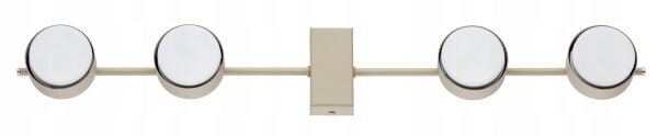 Deckenleuchte 4-flammig Metall Ecru GX53 L:70 cm Modern Leuchte