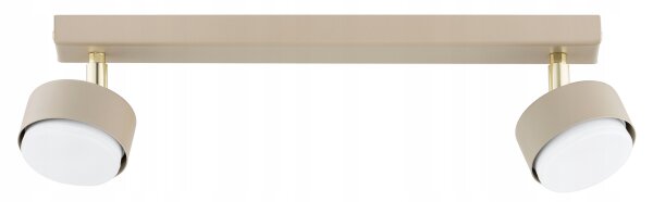 Deckenspot schwenkbar Metall Ecru GX53 L:40 cm wohnlich