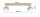 Deckenspot schwenkbar Metall Ecru GX53 L:40 cm wohnlich Leuchte