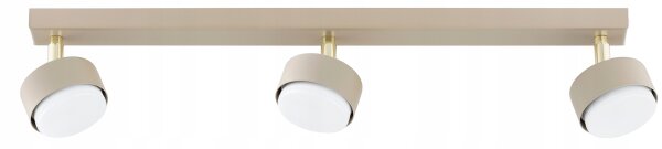 Deckenspot verstellbar 3-flammig Ecru GX53 L:60 cm Leuchte