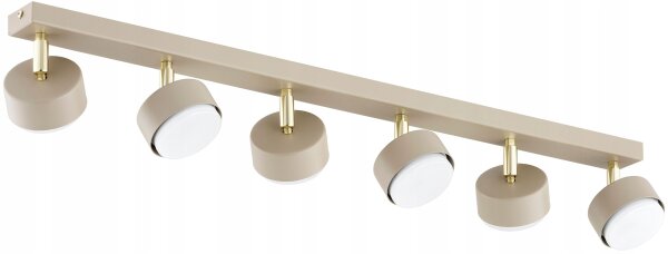 Deckenspot verstellbar 4-flammig Ecru GX53 L:80 cm Leuchte
