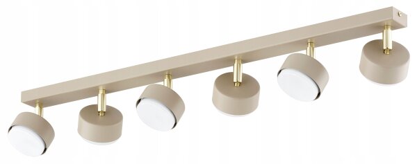 Deckenspot verstellbar 4-flammig Ecru GX53 L:80 cm Leuchte
