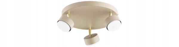 Deckenspot schwenkbar Ecru Metall GX53 Ø30 cm dekorativ Leuchte