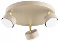 Deckenspot schwenkbar Ecru Metall GX53 &Oslash;30 cm dekorativ