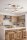 Deckenlampe 6-flammig Metall Ecru GX53 B:60 cm blendarm Leuchte