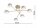Deckenlampe 6-flammig Metall Ecru GX53 B:60 cm blendarm Leuchte