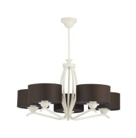 Deckenlampe DAGNO Weiß Braun Ø70cm 5xE27...
