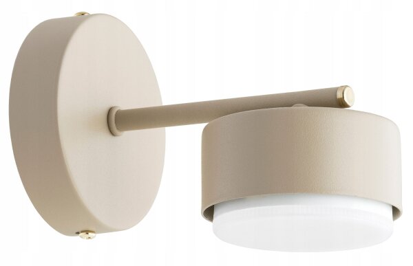 Wandleuchte Metall Ecru blendarm GX53 T:15 cm Modern