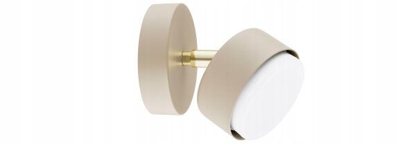 Wandspot schwenkbar Gold Ecru GX53 B:8 cm blendarm Leuchte