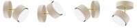 Wandspot schwenkbar Gold Ecru GX53 B:8 cm blendarm