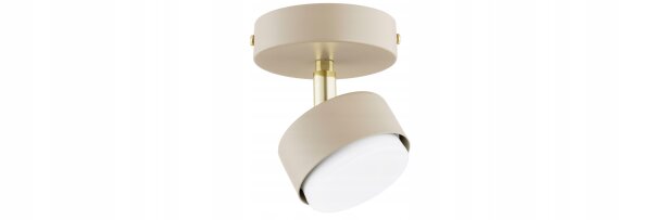 Deckenspot schwenkbar Ecru Gold GX53 L:10 cm Modern Leuchte