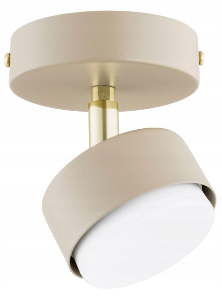 Deckenspot schwenkbar Ecru Gold GX53 L:10 cm Modern