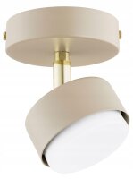 Deckenspot schwenkbar Ecru Gold GX53 L:10 cm Modern Leuchte