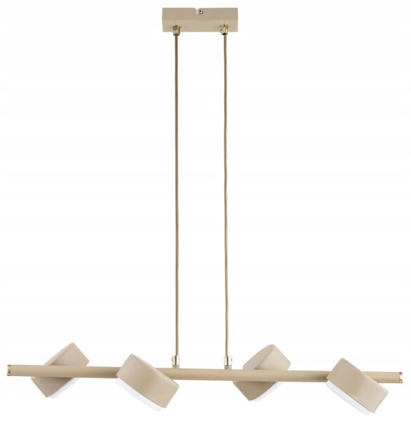 Pendelleuchte 4-flammig Ecru GX53 L:55 cm blendarm Leuchte
