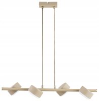 Pendelleuchte 4-flammig Ecru GX53 L:55 cm blendarm