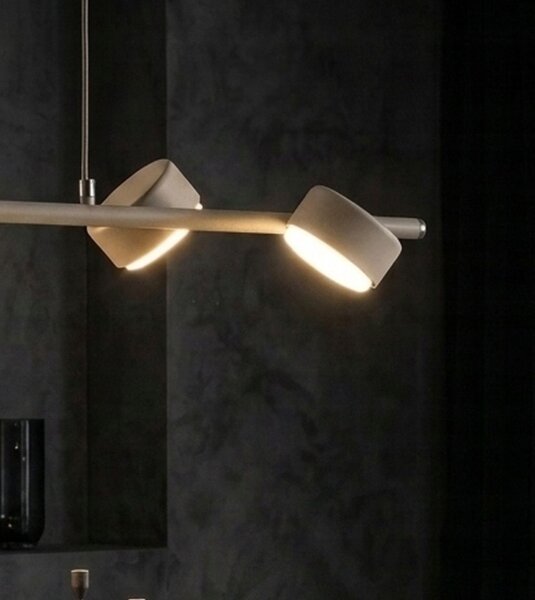 Pendelleuchte 6-flammig Metall Ecru GX53 L:70 cm Modern Leuchte