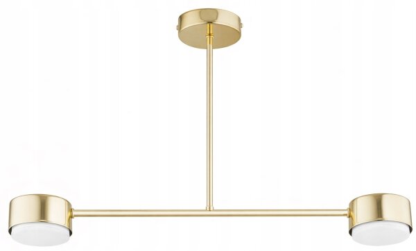 Deckenleuchte 2-flammig Gold Metall GX53 B:65 cm Modern Leuchte
