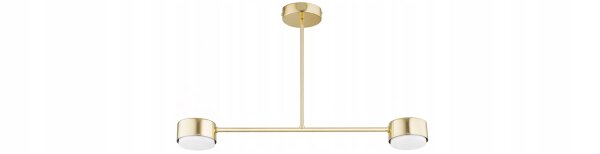 Deckenleuchte 2-flammig Gold Metall GX53 B:65 cm Modern Leuchte