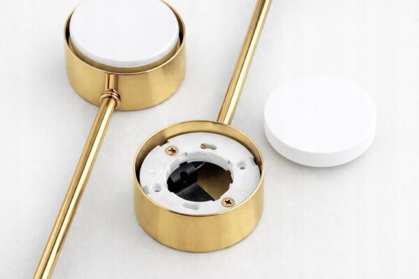 Deckenleuchte 4-flammig Metall Gold GX53 B:65 cm Modern