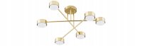 Deckenleuchte 6-flammig Metall Gold GX53 B:65 cm Modern