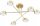 Deckenleuchte 6-flammig Metall Gold GX53 B:65 cm Modern Leuchte