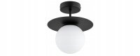 Deckenlampe Glas Schwarz Weiß E27 B:20 cm dekorativ