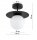 Deckenlampe Glas Schwarz Weiß E27 B:20 cm dekorativ Leuchte