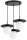 Pendelleuchte 3-flammig Glas Metall Schwarz E27 B:50 cm Leuchte