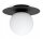 Deckenlampe Glas Schwarz Weiß E27 B:75 cm wohnlich Leuchte
