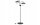 Stehleuchte 2-flammig Glas Schwarz Weiß E27 150 cm Leuchte