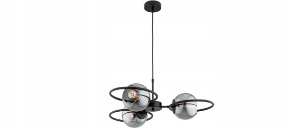 Pendelleuchte 3-flammig Rauchglas E27 L:60 cm blendarm Leuchte