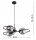Pendelleuchte 3-flammig Rauchglas E27 L:60 cm blendarm Leuchte