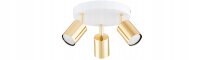 Deckenspot flexibel Weiß Gold GU10 Ø20 cm...