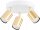Deckenspot flexibel Weiß Gold GU10 Ø20 cm blendarm Leuchte