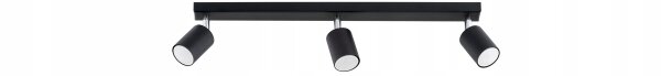 Deckenspot verstellbar Schwarz 3-flammig GU10 L:60 cm Leuchte