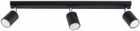 Deckenspot verstellbar Schwarz 3-flammig GU10 L:60 cm